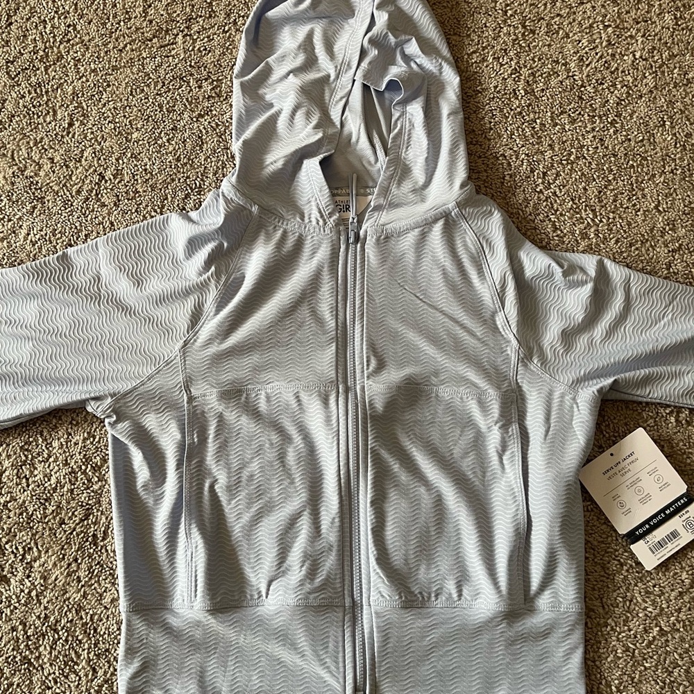 New Athleta Girls Serve UPF Jacket Size 12